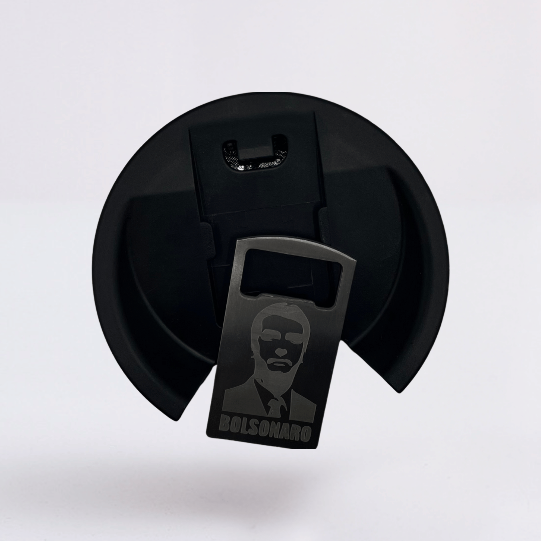 Mito Patriota #01  – Copo Térmico Preto Personalizado 360° a Laser + Brinde