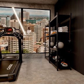 Painel Ripado Cor: Cinza Chumbo de uso Interno em WPC Slim 2,90m x 17cm (0,493m²)