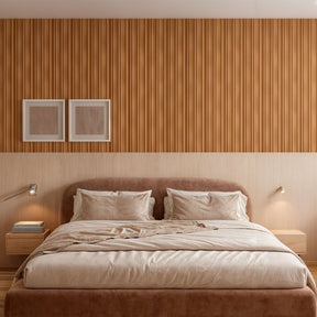 Painel Ripado Cor: Freijó de uso Interno em WPC Hill 2,90m x 16cm (0,464m²)