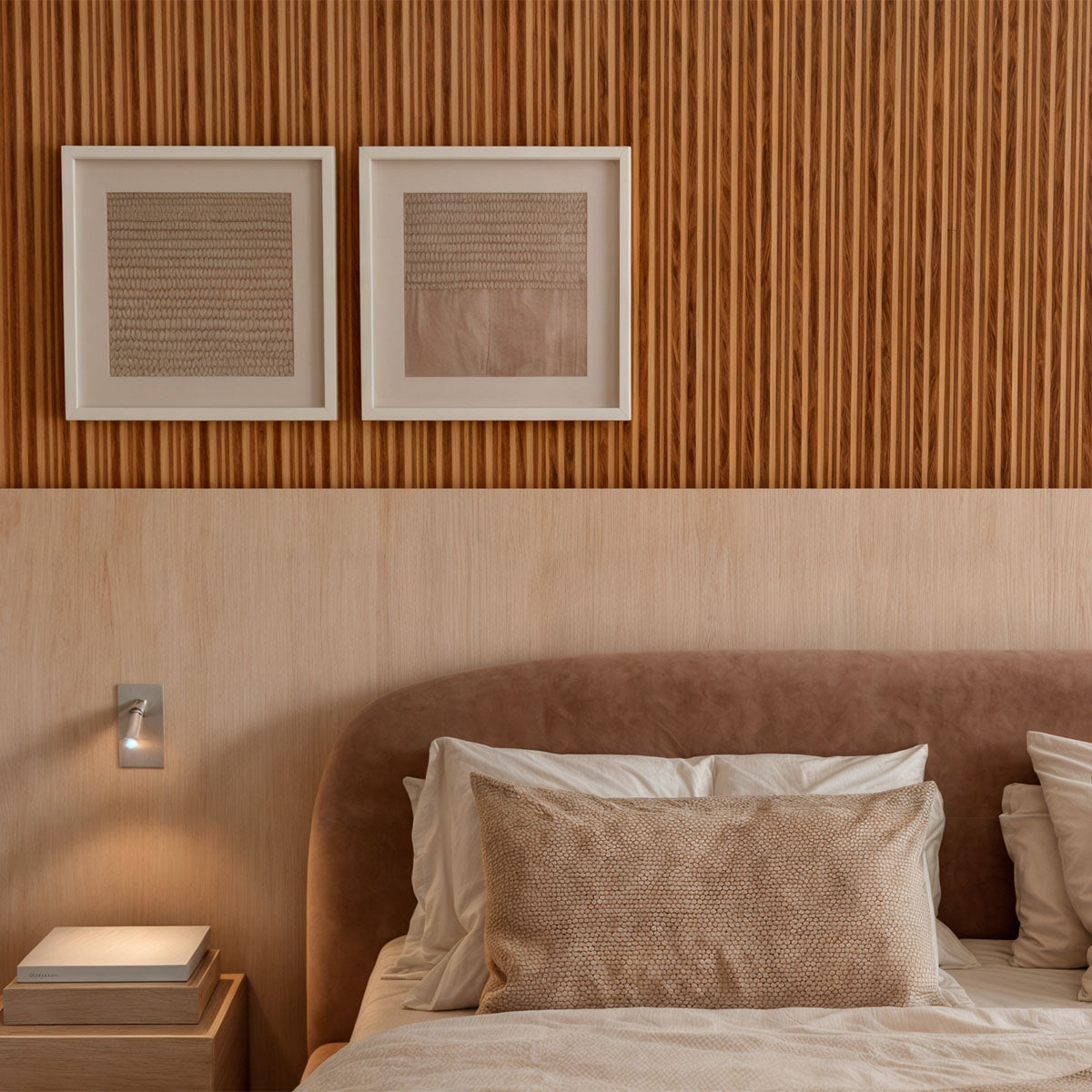 Painel Ripado Cor: Freijó de uso Interno em WPC Hill 2,90m x 16cm (0,464m²)