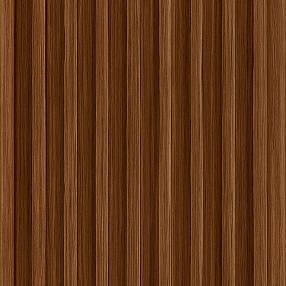 Painel Ripado Slim Interno Cor Nogueira em WPC 290 x 17cm (0,493m²)